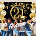 thumbnail image 4 of Cateissary Fiesta de cumpleaños Banner Home Birthday Theme Telón de fondo Decoración de la pared, 30 años de edad Kits de decoración para fiestas 21 años Cateissary HA002690-03, 4 of 6