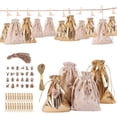 thumbnail image 1 of Conjunto de bolsa de regalo para Calendario de Adviento, Set de 24 unids/set DIY para Navidad, Papá Noel, muñeco de Navidad, regalo para niños, 1 of 4