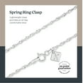 thumbnail image 7 of Kezef Sterling Silver Singapore Twisted Curb Chain Italian 2mm 22 inch, 7 of 7