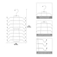 thumbnail image 3 of Mainstays 4-Tier Tank Top and Bra Hanger Organizer, Silver, 3 of 13