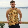 thumbnail image 6 of Cauagu Vintag Ancient Sailboats Print Men's Sleeveless Muscle Shirts,Tank Tops Quick Dry Workout Tank Top Gym Muscle Tee Fitness Bodybuilding T Shirt for Men-Small, 6 of 7