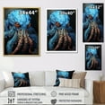 thumbnail image 4 of Designart "Cephalopod In Azure Waters" Octopus/Squid Floater Framed Canvas Art Print, 4 of 5