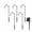C, variant on KOYPTL Christmas Decorations for Outdoor 5-In-1 Solar Ground Stake Lights Snowman Design With Scarf Hat Candy Cane Outdoor Xmas Decor for Yard Lawn Garden Patio Holiday Ambiance Lights
