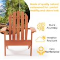 thumbnail image 4 of Kids Outdoor Wooden Adirondack Chair for Patio/Garden/Backyard/Pool, 4 of 5