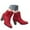 Red, variant on Women's Mid Calf Boots Retro Heel On Booties Comfortable Sole Casual Daily Wear Travel Dating Outfits,Color:Red,Size:5.5
