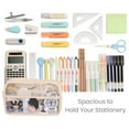 thumbnail image 5 of 1pcs semi transparent pencil case, stationery case, pencil case, multi-layer design 21 * 13.5 * 5CMstyle:style1;, 5 of 5