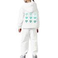 thumbnail image 7 of 4-5 Years Child Baby Girls Clothes Girls 2PCS Fall Winter Outfits Set Toddler Girls Long Sleeve Irregular Top Pants Set, 7 of 7