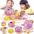 thumbnail image 1 of Set de té Buyger Wooden para niñas de 3 a 5 años con Acc, 1 of 6