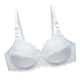 thumbnail image 4 of Sujetador de encaje Mujer Sexy Hacer subir Lencería Copa fina Ropa interior transpirable, Blanco, 40CD Vogacara AP001126-02, 4 of 7