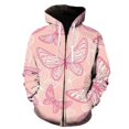 thumbnail image 1 of Sudadera con capucha y cremallera para hombre, con estampado 3D de mariposas de dibujos animados, sudadera de moda de otoño, unisex, de calle, de manga larga, estilo hip hop., 1 of 6