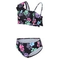 thumbnail image 5 of Summer Savings Clearance! Edvintorg Bathing Suits For Girls 8-14Years Summer 2024 Two Pieces Bikini Set Girl Swimwear Fashion Cute Flowers Print Ruffles Sleeveless Teenage Swimsuits, 5 of 7