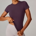 thumbnail image 2 of YgkuHd Womens Workout Tops Women's Buttery Soft Crew Neck Short Sleeve T-Shirt | Slim Fit Moisture Wicking Active Tee for Yoga, Workout & Casual Everyday Wear, 2 of 8