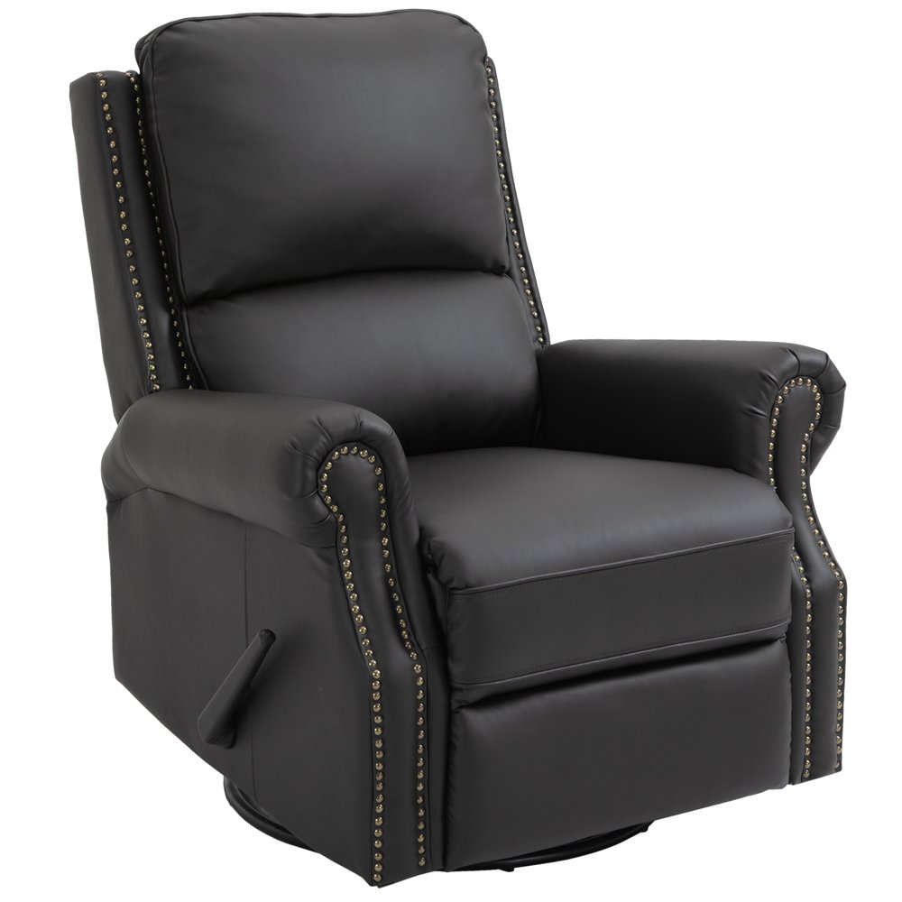 Manual Recliner Chair PU Leather Office Home Theater Single Sofa