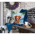 thumbnail image 4 of Nova Scotia Duck Tolling Retriever Luau Throw Pillow 18 in x 18 in, 4 of 5