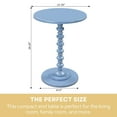 thumbnail image 6 of Convenience Concepts Palm Beach No Tools Spindle Table, Blue, 6 of 9