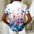 thumbnail image 4 of Womens Hawaiian Shirt Tropic Print Short Sleeve Casual Button Down Shirts Beach Aloha Tops, 4 of 5