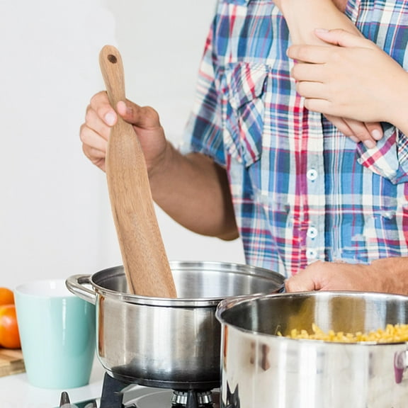 HOMOBABE Wooden Spatula 1 Pack Sourdough Spurtle for Baking, Stirring, Cooking and Kitchen Use