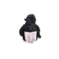 thumbnail image 4 of Gorilla, Silverback, Stuffed Animal Toy, Educational, Plush Realistic Figure, Lifelike Model, Replica, Gift, 12" F906 B437, 4 of 7