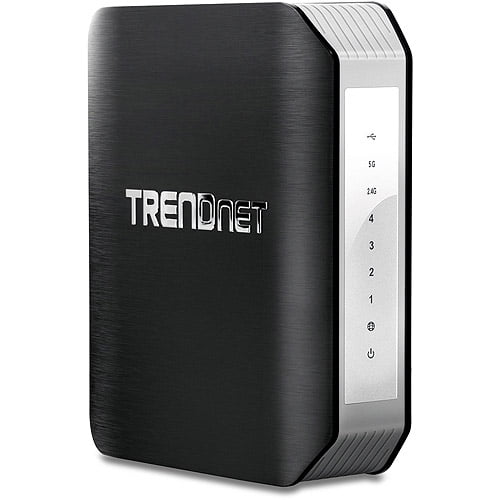 TRENDnet TEW-818DRU AC1900 Dual Band Wireless AC Router with USB Port, Black by TRENDnet