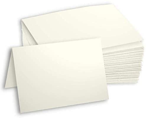 Flat 4.5" X 6.25" A6 Cream Cardstock Paper Details about   Hamilco Blank Cards And Envelopes 