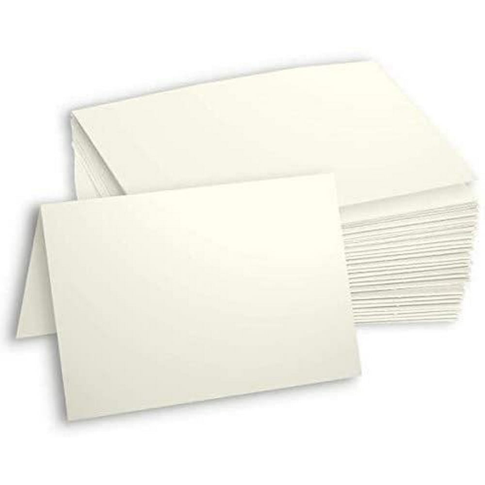 Hamilco Cream Cardstock Paper Blank Note Cards 4.5" x 6.25" A6 Folded