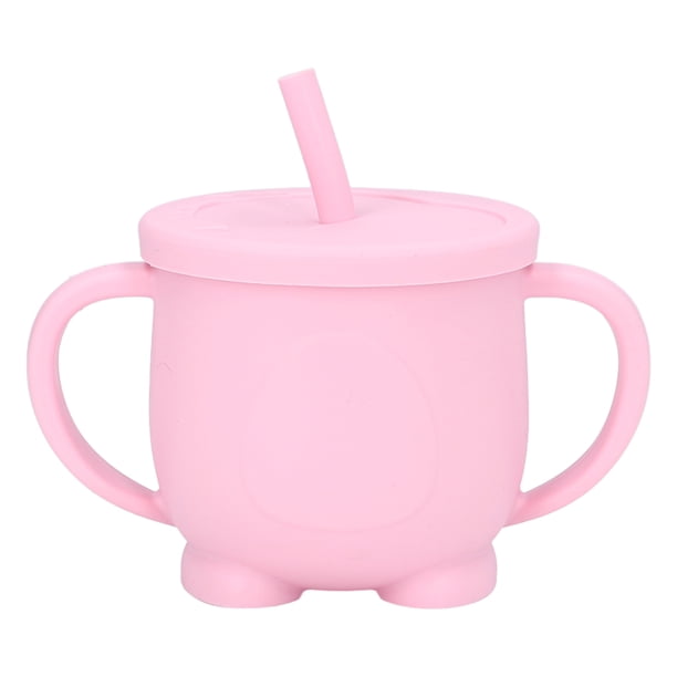 Tazas de silicona para niños pequeños con pajita, taza para sorber de silicona Taza para sorber fácil para niños pequeños Taza para niños pequeños con pajita Durabilidad mejorada