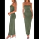 thumbnail image 2 of Vestido Ajustado con Tirantes Finos para Mujer, Informal, de Verano Verde S, 2 of 8