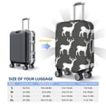 thumbnail image 2 of cute white Deer print Luggage Cover Anti Scratch, Elastic Suitcase Protector Suitcase Covers for Luggage Fits 18-32 Inch Luggage, 2 of 5