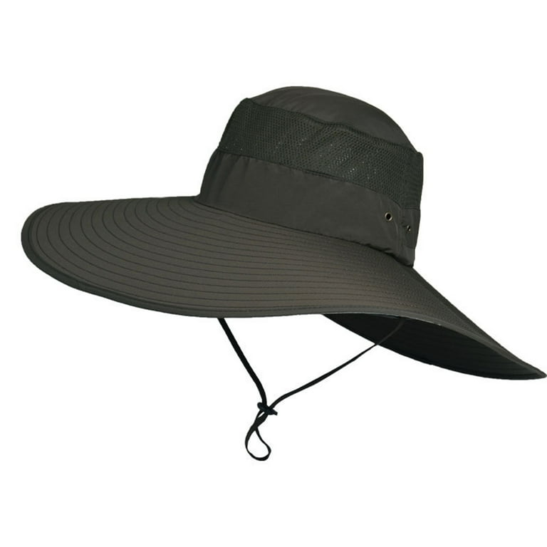GMMGLT Outdoor Men Big Brim Sunhat Waterproof Fisherman Hat for Daily Wear, Men's, Size: One size, Green