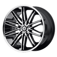 thumbnail image 2 of 22x10 Asanti Black ABL-10 POLLUX Machined Face SS Lip Wheel 5x120 (20mm), 2 of 2