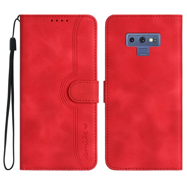 Compatible with Samsung Galaxy Note 9 Case Premium PU Leather Wallet with Built-in Magnet Cover