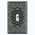 thumbnail image 1 of Metal Light Switch Plate Cover Black Floral Bandana Paisley Tile Pattern TIL046, 1 of 13