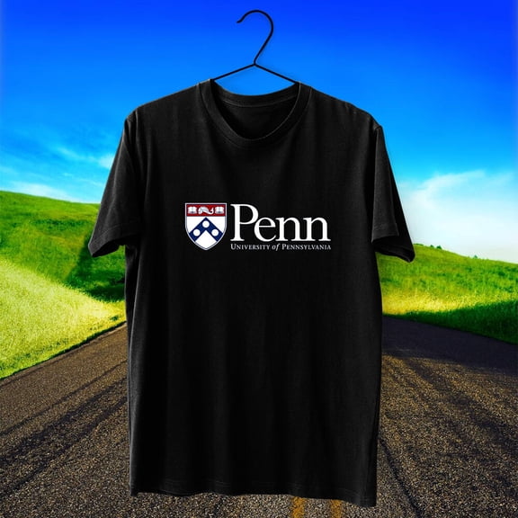 University of Pennsylvania Logo Cotton T-Shirt Size S - 5XL