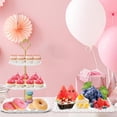 thumbnail image 6 of 5 Pcs Dessert Table Display Set, 2 × Cupcake Stand Holder & 3 × Serving Tray Combo for Tea Party, Birthday, Wedding, 6 of 8