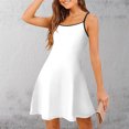 thumbnail image 2 of asddcavvf Dresses for Women Women's Fashionable Spring and Summer Solid Color Adjustable Strap Strap, 2 of 6