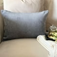 thumbnail image 6 of Dark Gray Decorative Throw Pillow Covers 24"x24" | Modern Velvet Cushion Cover Striped | Ribbed Corduroy Velvet Pillowcases for Couch, Sofa Bedroom & Living Room, Modern Home Décor - Dark Gray Cords, 6 of 12