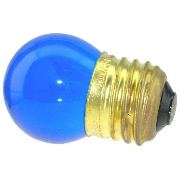 Novelty Light, 7.5-S11 Commerical Grade S11 Ceramic Replacement Bulbs, E26 Medium Base, 7 Watt, 25 Pack (Blue)…