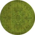 thumbnail image 1 of Ahgly Company Indoor Round Oriental Green Industrial Area Rugs, 8' Round, 1 of 4