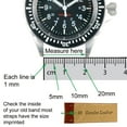 thumbnail image 3 of Watch Band Extra Long XL Leather Comfort Light Padded Black Buckle&nbsp;Mens Ladies 12mm - 22mm, 3 of 3