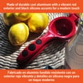thumbnail image 4 of IMUSA Gourmet Cast Aluminum Lemon/Lime Squeezer, Red, 4 of 8