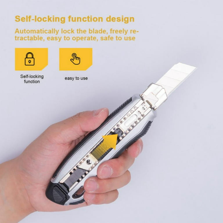 Utility Knife Box Cutter Retractable Snap Off Knife For Cutting Cardboard  or DIY