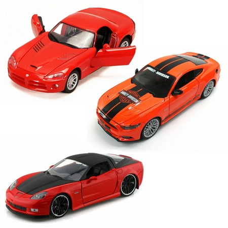 Best of Modern Muscle Cars - Set 17 - Set of Three 1/24 Scale Diecast Model (Best Affordable Muscle Cars)