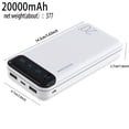 thumbnail image 6 of High-Capacity Outdoor Emergency Backup Power Supply of 10000/20000Mah. Features 2Xusb Outputs; Type-C And Input Ports, LED Digital Battery Display, And a Safe, Stable Polymer Lithium Battery,, 6 of 14