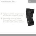 thumbnail image 3 of Ossur Rebound Cooltech™ Fabric Hook and Loop Strap Knee Brace Hinged / Wraparound / Open Patella XL, 703058, 1 Each, 3 of 5