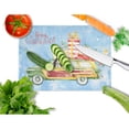 thumbnail image 2 of Merry Christmas Black Parti Cocker Spaniel Glass Cutting Board Large, 2 of 2