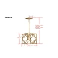 thumbnail image 5 of Safavieh Rabia Adjustable Solid Geometric Trellis Pendant, Gold, 5 of 6