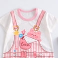 thumbnail image 4 of Sopiago Preemie Newborn Infant Baby Girls Clothes Ribbed Bodysuit for 0-24 Months Newborn Baby Boy Cotton Button Climbing Suit Baby Clothes Boys Light Pink,6-9 Months, 4 of 4