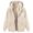 Beige, variant on Women Zip Up Heart Paw Print Sherpa Lined Hooded Jacket Reinforced Stitching Wrinkle Resistant Thick Fleece Outer Coat 1pc M-XXXL True To Size