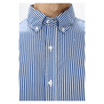 thumbnail image 2 of MICHAEL KORS Pin-stripe Slim Fit Button-down Shirt In Alloy Twilight Blue Siz XL, 2 of 2
