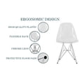 thumbnail image 4 of Silla de comedor LeisureMod Cresco, moderna, acrílico, cromo transparente, 4 of 9
